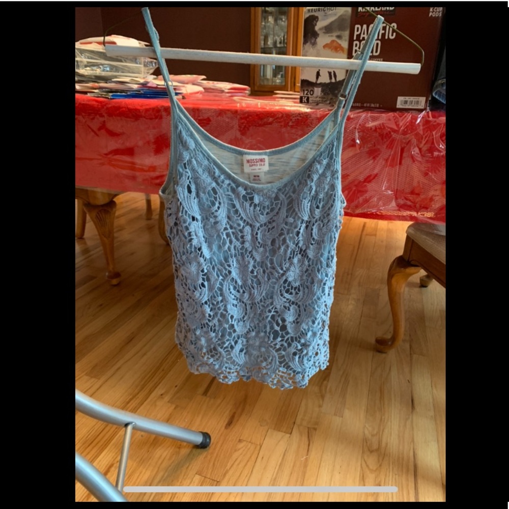 Cute blue crochet top